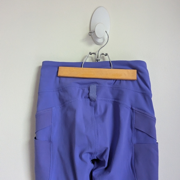 LULULEMON Purple Cargo Athletic Super High Rise Hiking Tight 25" Leggings Size 8 - Picture 11 of 16